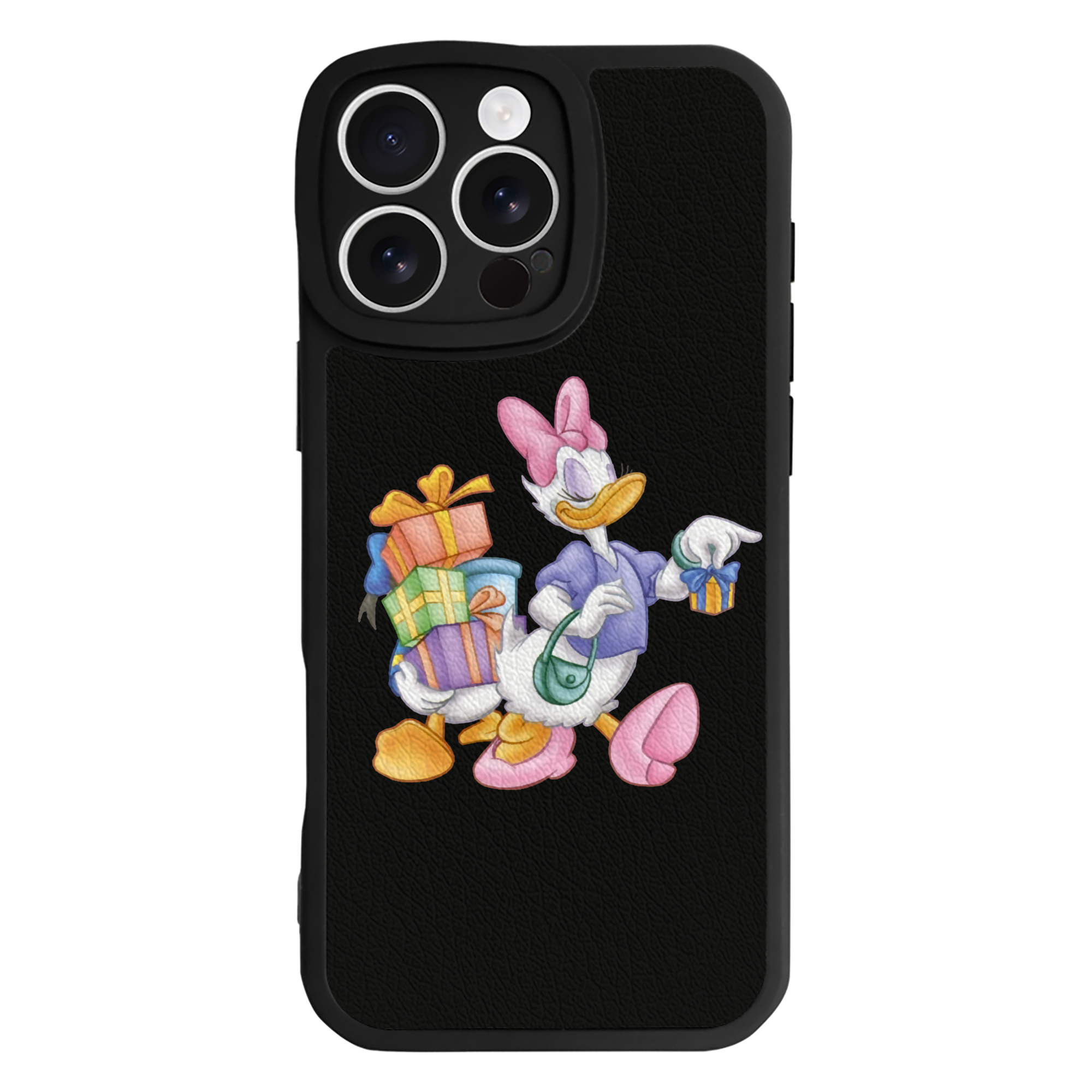 （画像用） ミッキーマウス Mickey Mouse 【iPhone 16シリーズ対応】シリコンスマホケース（レザー調） 材質：シリコン